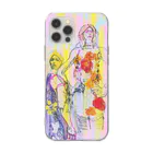 CAUCのflower girls (fancy ver.) Soft Clear Smartphone Case