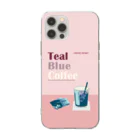 Teal Blue CoffeeのCOFFEE TICKET_ROSE Ver. 투명 젤리케이스