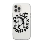 MY LUCK IS COMING.の酔いどれラックくん Soft Clear Smartphone Case