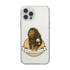 Masashi Kaminkoの【パンダ】百獣の王ポンちゃん Soft Clear Smartphone Case