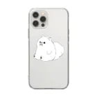 もびのPOMEラニアン-全身図 Soft Clear Smartphone Case