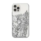 落書きジョーカーのBUS STOP GIRL Soft Clear Smartphone Case