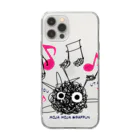 イラスト MONYAAT のCT106 もじゃもじゃ★ぱっふん*ODOROU UTAO*A*スマホケース Soft Clear Smartphone Case