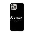 IOST_Supporter_CharityのIOST ロゴ+ 縦長  ソフトクリアスマホケース