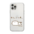 まめこ'ずショップの寝るのが仕事なねこ Soft Clear Smartphone Case