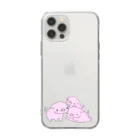 あゆみんと愉快な仲間たち(仮)の3匹のこぶた Soft Clear Smartphone Case