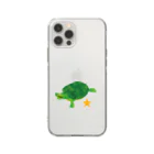 Turtle56tanのLove Turtle TypeA Soft Clear Smartphone Case