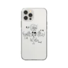 すとろべりーガムFactoryの四神 (黒) Soft Clear Smartphone Case