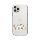 mofusandの花より団子にゃん Soft Clear Smartphone Case