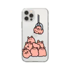 サメとメンダコ[namelessmm2]のメンダコキャッチャー Soft Clear Smartphone Case