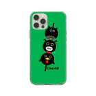 chesto【KAGOSHIMA】のBlack 3 Brothers Soft Clear Smartphone Case