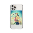 kitaooji shop SUZURI店のThe Lemonade Sky Soft Clear Smartphone Case