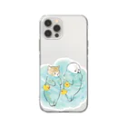 mofusandの海とにゃんこ Soft Clear Smartphone Case