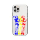 うの UNOのトリプル・ウノ（信号） Soft Clear Smartphone Case