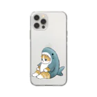 mofusandのサメにゃん Soft Clear Smartphone Case