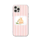 kitaooji shop SUZURI店のLapin angelique Soft Clear Smartphone Case