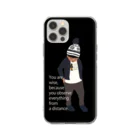 キッズモード某のノルディック帽の少年BK(スマホサイズ) Soft Clear Smartphone Case