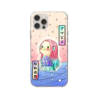 Michath/ミチャスのアマビエ for iPhone Soft Clear Smartphone Case