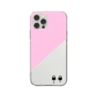 謎はないけど謎解き好きのお店の南京錠スマホケース（ピンク） / padlock smartphone case ( pink ) ソフトクリアスマホケース