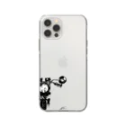 YUSR500のYU バイクイラスト Soft Clear Smartphone Case