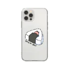 サメとメンダコ[namelessmm2]のONIGIRI BED とメンダコ Soft Clear Smartphone Case