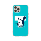 Thalia ShopのThalia クリア スマホケース iPhone12Pro （Tiffany Blue） Soft Clear Smartphone Case