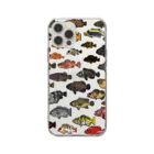 snaggedgorillaの根魚集合 Soft Clear Smartphone Case