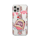 イラスト MONYAAT のCT116 海の底のあんこ姫*HEY YOU*ミニミニ Soft Clear Smartphone Case