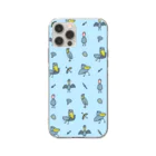 ゆるいイラストのアイテム - イラストレーターハセガワのハシビロコウと武器 Soft Clear Smartphone Case