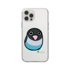 LOVEBIRD BOTANのLOVEBIRD BOTAN 前向き ソフトクリアスマホケース