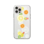 小桜森のラブバとフルーツ（横長） Soft Clear Smartphone Case