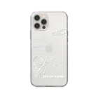 TACAのグッズ売り場のiPhone12/12Pro用ぎたろう Soft Clear Smartphone Case