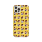 🐕Nui-shop🐕のイヌオシリ(yellow ver) Soft Clear Smartphone Case