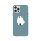 モナミモザの青い目の長毛猫 Soft Clear Smartphone Case