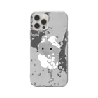 Sesujiのしとしと雨とうさぎ Soft Clear Smartphone Case