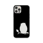 Night Owl のNight Owl (Black A) Soft Clear Smartphone Case