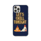 豆子の部屋のLet's chill tonight！ Soft Clear Smartphone Case