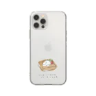 m__plantのice cream on toast Soft Clear Smartphone Case