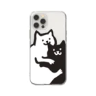 オガタミホのおみみかじりねこ Soft Clear Smartphone Case