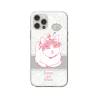 COMONOの天然ガール・ピルク　香箱 Soft Clear Smartphone Case