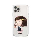 堀越ヨッシーのお店（SUZURI支店）のマイリトルどんぐり姫 Soft Clear Smartphone Case