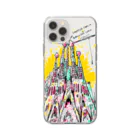 Akiss art ONLINE SHOPのサグラダ・ファミリアの光 Soft Clear Smartphone Case