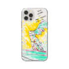 Akiss art ONLINE SHOPのルーブルのサモトラケのニケ Soft Clear Smartphone Case