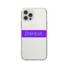 DAHLIAのDAHLIA LOGO PURPUL&BLUE ソフトクリアスマホケース