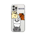 まるはしのNEKOのスマホケース ソフトクリアスマホケース