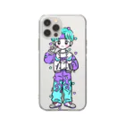 いちばんSHOPのグレープくん Soft Clear Smartphone Case