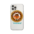 あくざわめぐみSHOPのDOUGHNUT Soft Clear Smartphone Case