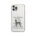 onehappinessのミニチュアピンシャー Soft Clear Smartphone Case