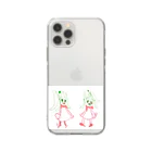 ふぁんしーこども画伯のせかいのおねーちゃんとお揃いの追加 Soft Clear Smartphone Case