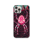 PALA's SHOP　cool、シュール、古風、和風、のspiderweb Soft Clear Smartphone Case